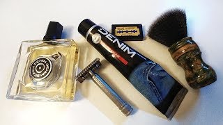 RASATURA  Crema e Dopobarba Denim Original  Pennello Dscosmetic  Fatip amp Wilkinson EC60fps [upl. by Zampino]