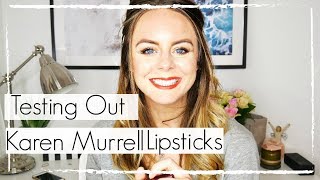 Karen Murrell Lipstick Review  Natural Lipstick [upl. by Negeam654]