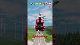 Cars Vs SpiderGwen 😂❌ BeamNGDrive shorts beamngdrive [upl. by Ariaet]