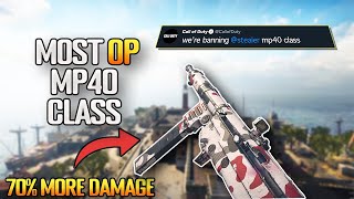 the Best MP40 Class Setup to use NEVER MISS on Console Rebirth IslandVanguard Warzone [upl. by Pollux586]