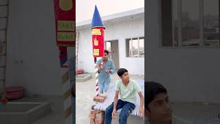 bhaiya Ke Piche rocket Pad Gaya 🚀😟 wait for twist shortvideo shortfeed comedy ￼ [upl. by Darleen]