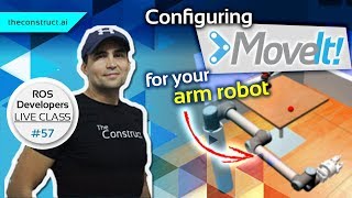 ROS Developers LIVEClass 57 Configuring Moveit for your Arm Robot [upl. by Anoi]