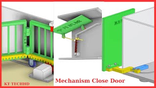 Mechanism Close Door Mechanical Engineering Knowledge [upl. by Welby877]