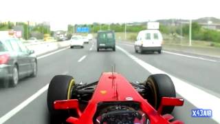 Formula One on Real Highway  F1 RACE EDIT [upl. by Bloem933]