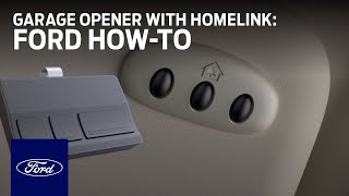 Universal Garage Door Opener with Homelink  Ford HowTo  Ford [upl. by Ahsein]