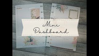 Plan with Me  Mini Dashboard  Happy Planner [upl. by Liuqnoj913]