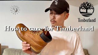 【Timberland】秋冬に備えてティンバーランドのメンテナンス。頑固な汚れにはアレを使う？！【イエローブーツ  ヌバック】 [upl. by Meelas]