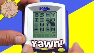 How To Play The 2003 Boggle Handheld Game From Hasbro [upl. by Gut]