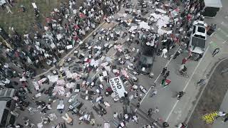 Driver Attacks ProPalestine Rally in Minneapolis [upl. by Eilra709]