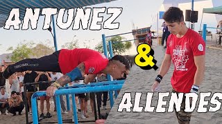 VICTOR ALLENDES amp ANTUNEZ  Pasadas exhibición  campeonato summer fest streetworkout [upl. by Malilliw]