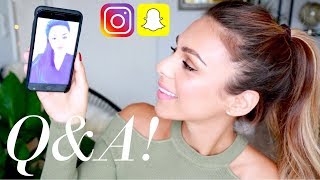 ANSWERING YOUR SNAPCHAT amp IG QUESTIONS  Annie Jaffrey [upl. by Yderf]