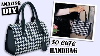 FANTASTIC DIY PURSE BAG POPULAR PRINT  Zipper Handbag Tutorial Fashion Design 2019 [upl. by Kain]