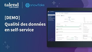 DEMO La qualité des données en mode selfservice avec Talend sur Snowflake [upl. by Millian722]