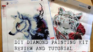 DIY Diamond Painting Kit Tutorial And Review  PassionFruitDIY [upl. by Jamille]