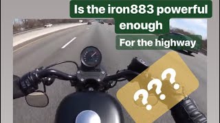 Is the iron 883 powerful enough for the highway [upl. by Sandberg353]