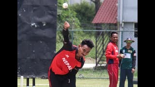 Sompal Kami bowling  Slow Motion [upl. by Roselane]