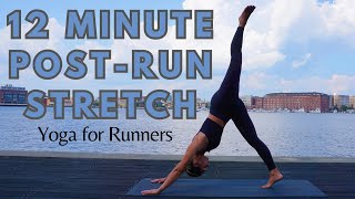 12 Minute PostRun Stretch  Cool Down for Flexibility amp Recovery [upl. by Mehsah]