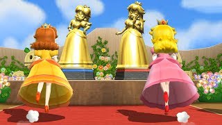 Mario Party 9  1 vs 1 Step It Up  Daisy vs Peach Master Difficulty Cartoons Mee [upl. by Elyak]