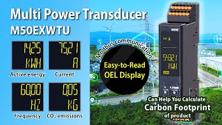 Multi Power Transducer with an OEL display for energy measurement to calculate CFP [upl. by Lorelie367]