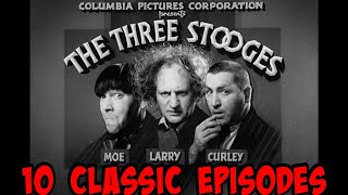 Three HOURS of Classic THREE STOOGES  10 classic EPISODES [upl. by Acinorahs]