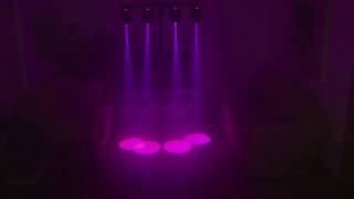 FreeStyler 4 x Marq Gesture Spot 100 DMX Light Show [upl. by Haas]