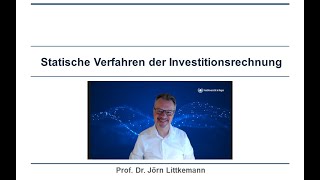 Statische Verfahren der Investitionsrechnung BWL [upl. by Dworman]