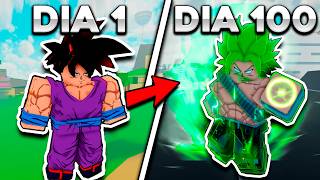 Passei 100 Dias no Dragon Ball do Roblox [upl. by Nottage]