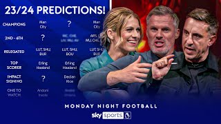 Champions Top 4 BEST signing 👀  Neville Carragher amp Carney PREDICT 2324 PL Season  MNF [upl. by Cyrillus]