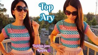 top Ary tejido a crochet  tejidos joss ropa [upl. by Christoph]