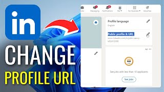 How to Change Your Linkedin Profile URL  Full Guide [upl. by Legnalos770]