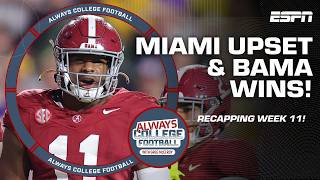 Alabama dominates Georgia at crossroads Miami upset amp more  Always College Football [upl. by Abran663]