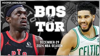 Boston Celtics vs Toronto Raptors Full Game Highlights  Dec 29  2024 NBA Season [upl. by Meehaf]