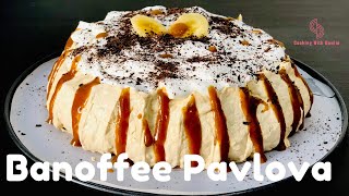 Banoffee PavlovaEasy DessertHomemade Meringueബനോഫി പാവ്‌ലോവ [upl. by Plank23]