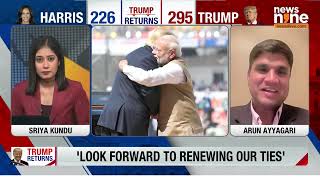 US Elections 2024 PM Modi Congratulates Donald Trump for his Historic Victory  News9 [upl. by Ferna]