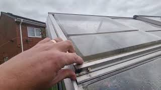 How to stop a polycarbonate greenhouse window from blowing out [upl. by Giardap]