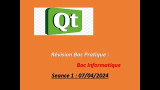 Revision Bac Pratique Bac info séance 107042024 [upl. by Aimas]