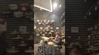 Trying out some dream bliss cymbals at guitar center [upl. by Ardeahp]