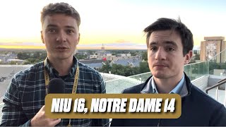 quotIts inexcusablequot — Postgame reaction to Notre Dames EMBARRASSING 1614 loss to NIU [upl. by Aldis]