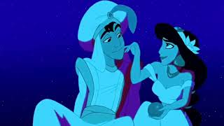 Aladdin 1992 Aladdin and Jasmines First Kiss Scene [upl. by Dnomhcir]