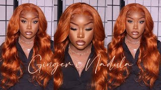 Its the GINGER wig for me 😍 Installing Best precolored body wave wig for the FALL x Nadula Hair [upl. by Salisbarry]