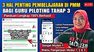 Panduan Lengkap Mengerjakan Modul Posttest amp jurnal di PMM PPG Tahap 3  Waktu Pembelajaran [upl. by Einnob]