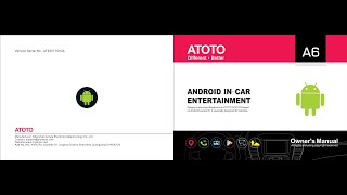 ATOTO A6 01 PDF MANUAL [upl. by Borchert]