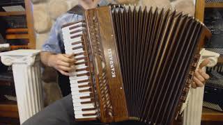 SCANINT120MW  Mahogany Scandalli Intense Piano Accordion LMM H 41 120 12999 [upl. by Cand972]