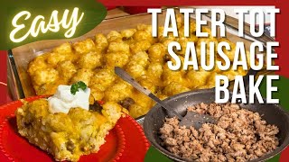 How to Make the BEST Tater Tot Sausage Casserole [upl. by Drooff374]