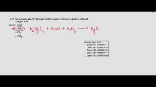 On passing a gas X Through Nesslers regent brown precipitate is obtained The gas X is jee [upl. by Ttelrats213]