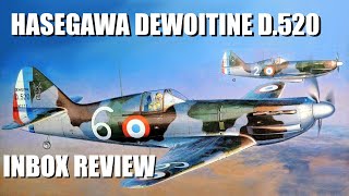 Hasegawa Dewoitine D520 172 inbox review  HobbyBoss comparison [upl. by O'Brien378]