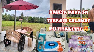 MAGANDANG TAMBAYAN SA HARAP NG BAHAY  KALESA GIFT NI TITA LETTE PARA SA TERRACE [upl. by Salchunas511]