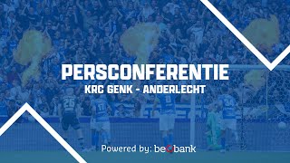 Persconferentie KRC GenkAnderlecht  03092023 [upl. by Cresida]