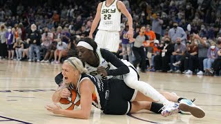 Sophia Cunningham and Kahleah Copper SCUFFLE Diana Taurasi PUSHES a Referee [upl. by Rekrap833]