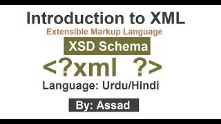 XML Schema Creating Schema amp Including XSD UrduHindi Part 24 [upl. by Caiaphas131]